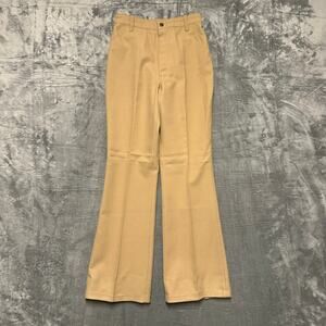 New Vintage Lady Dickson Jenkins Western Flared Pants Sz 28 Tan Brown Hemmed